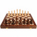 Handcrafted Folding Wooden Chess Set – 39 x 39 cm, Solid Wood Pieces