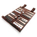 Portable Leather Backgammon Storage Bag with Lightweight Foldable Board