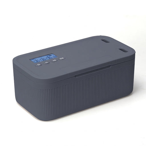 Timed Lock Box with Digital Countdown and Combination Lock, 2.8L